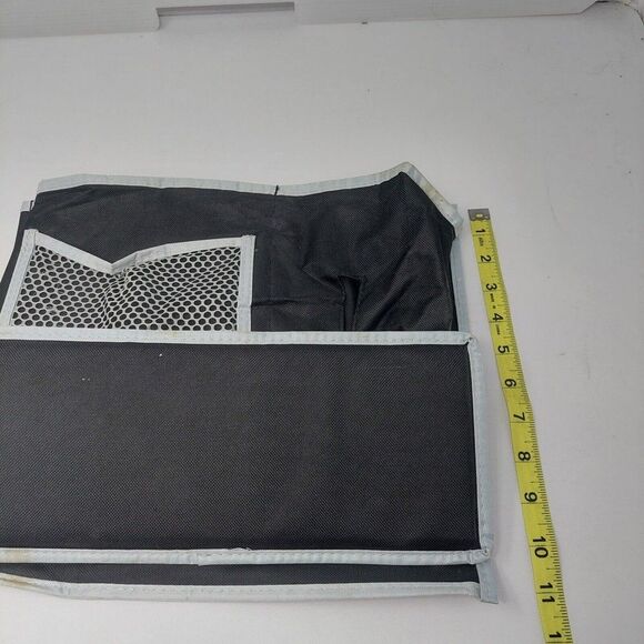 Bedside Caddy Black And Blue Organizer 4 Pockets Space Saving Storage Bag - Picture 10 of 10